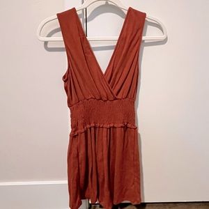 Urban Outfitters Reddish/Orange Romper